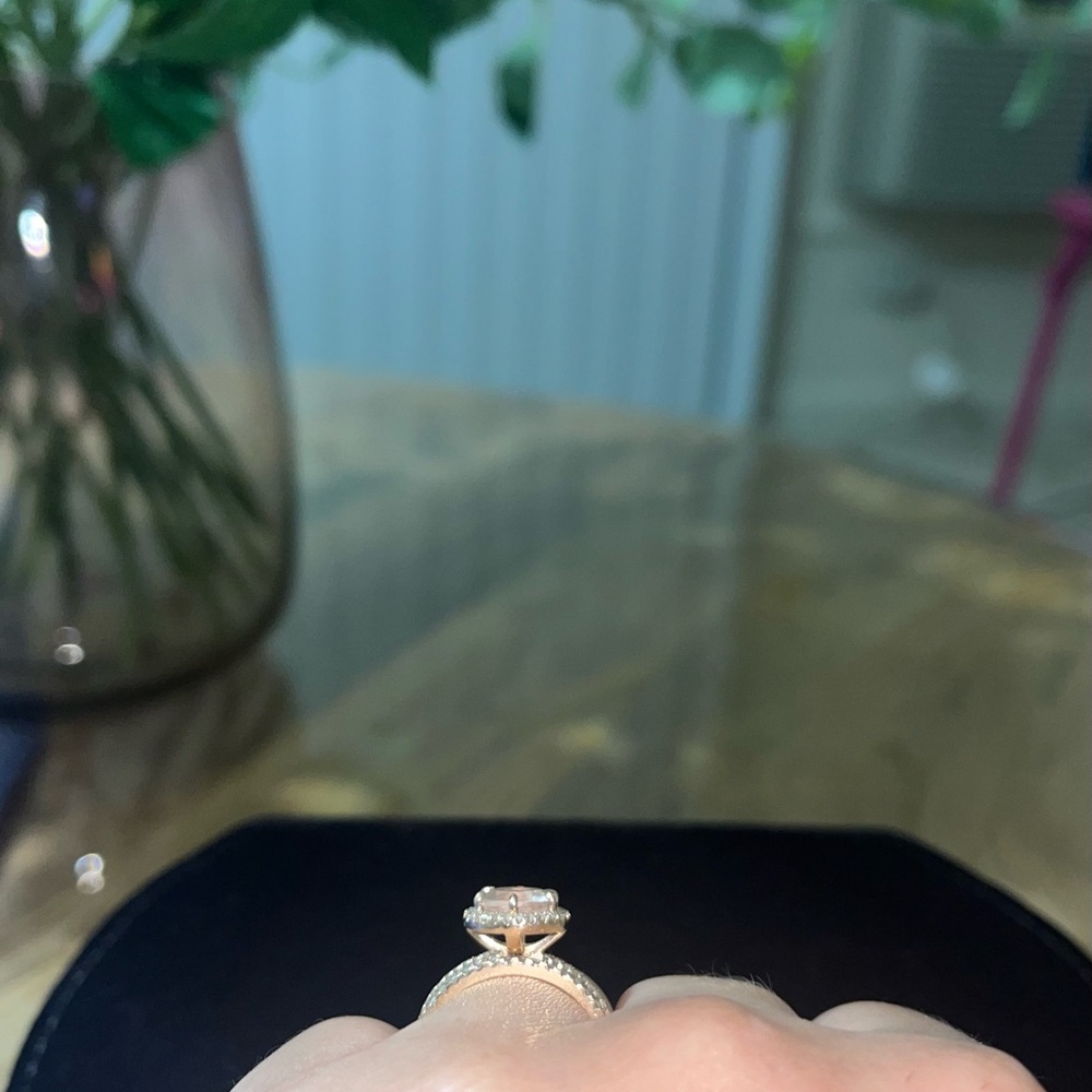 MORGANITE & DIAMOND ENGAGEMENT RINGS